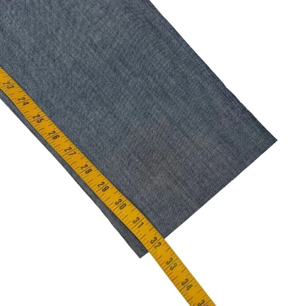 NWT J. Crew Men's Bowery Slim Fit Chambray Pants Chino Blue 34x32